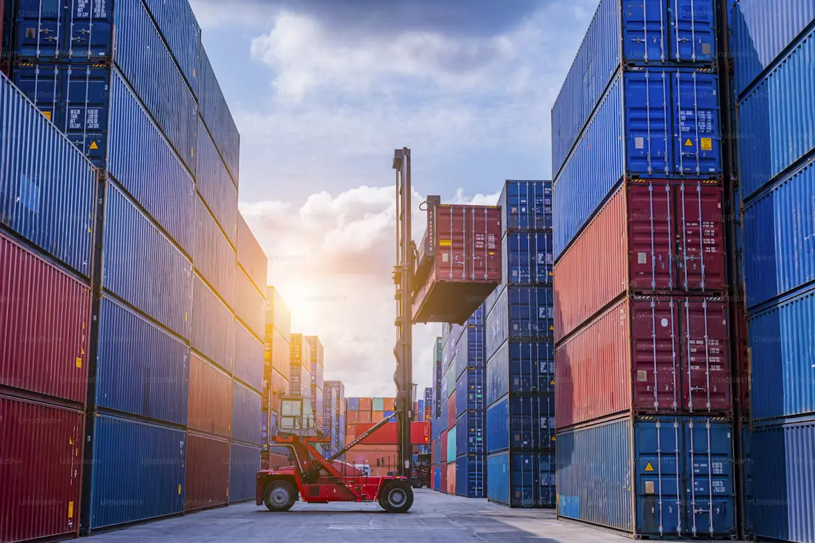 Export goods being prepared for overseas markets